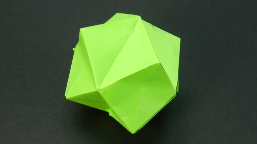 Собираем октаэдр многогранник из бумаги Kusudama by Mitsunobu Sonobe