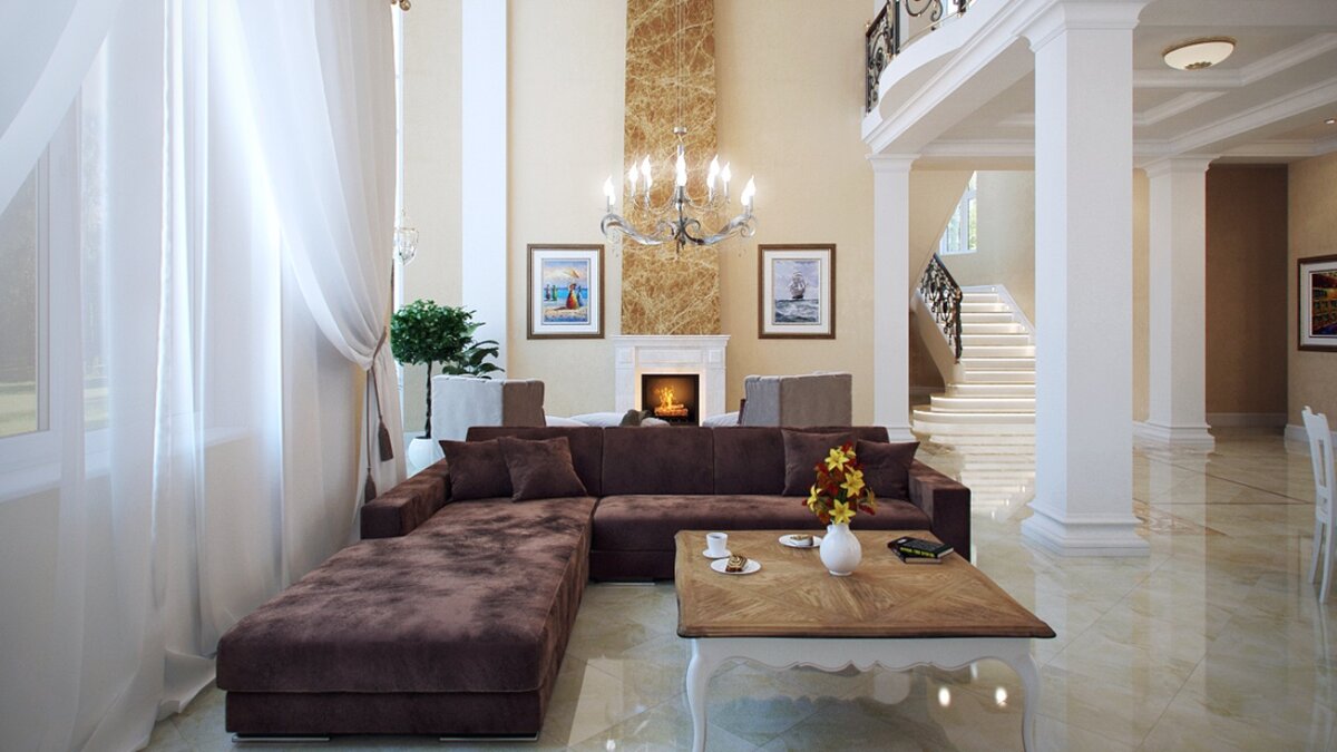 Интерьер загородного дома.