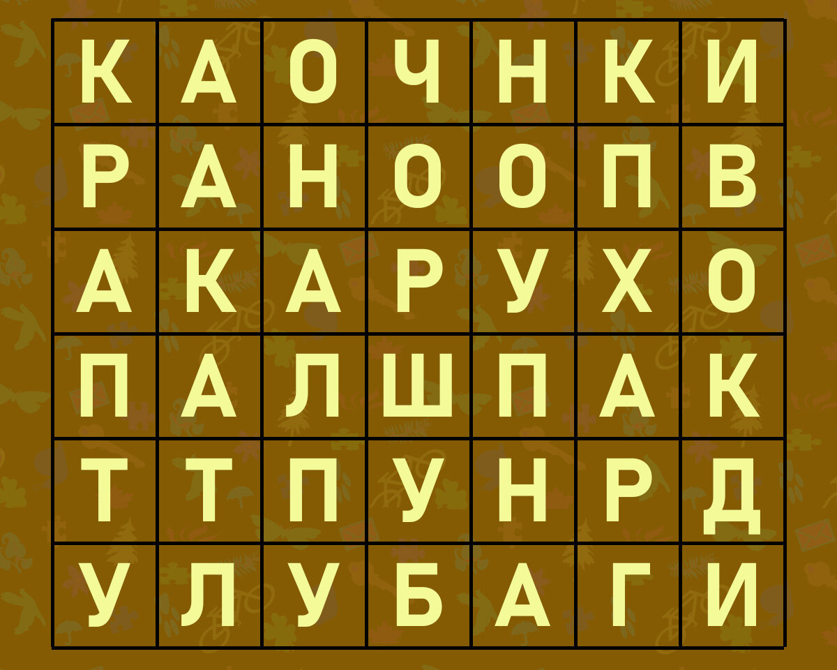 Найдите названия верхней одежды