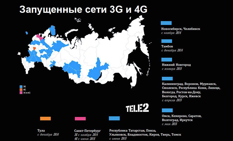 Зона покрытия 3G и 4G (Мегафон, МТС, Билайн, Yota) в Самаре