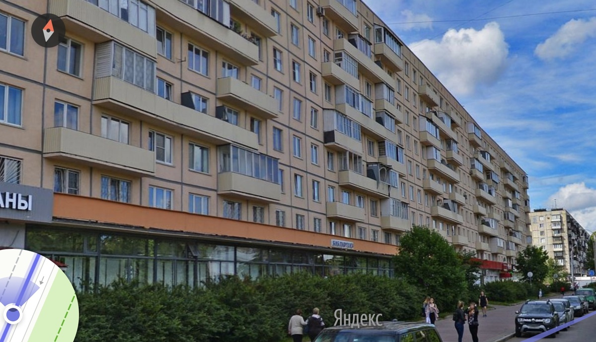 Дом на Пискаревском проспекте в котором я когда-то жил (Фото из Яндекс.Карт)