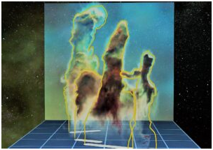  Столбы имеют ширину 5 световых лет