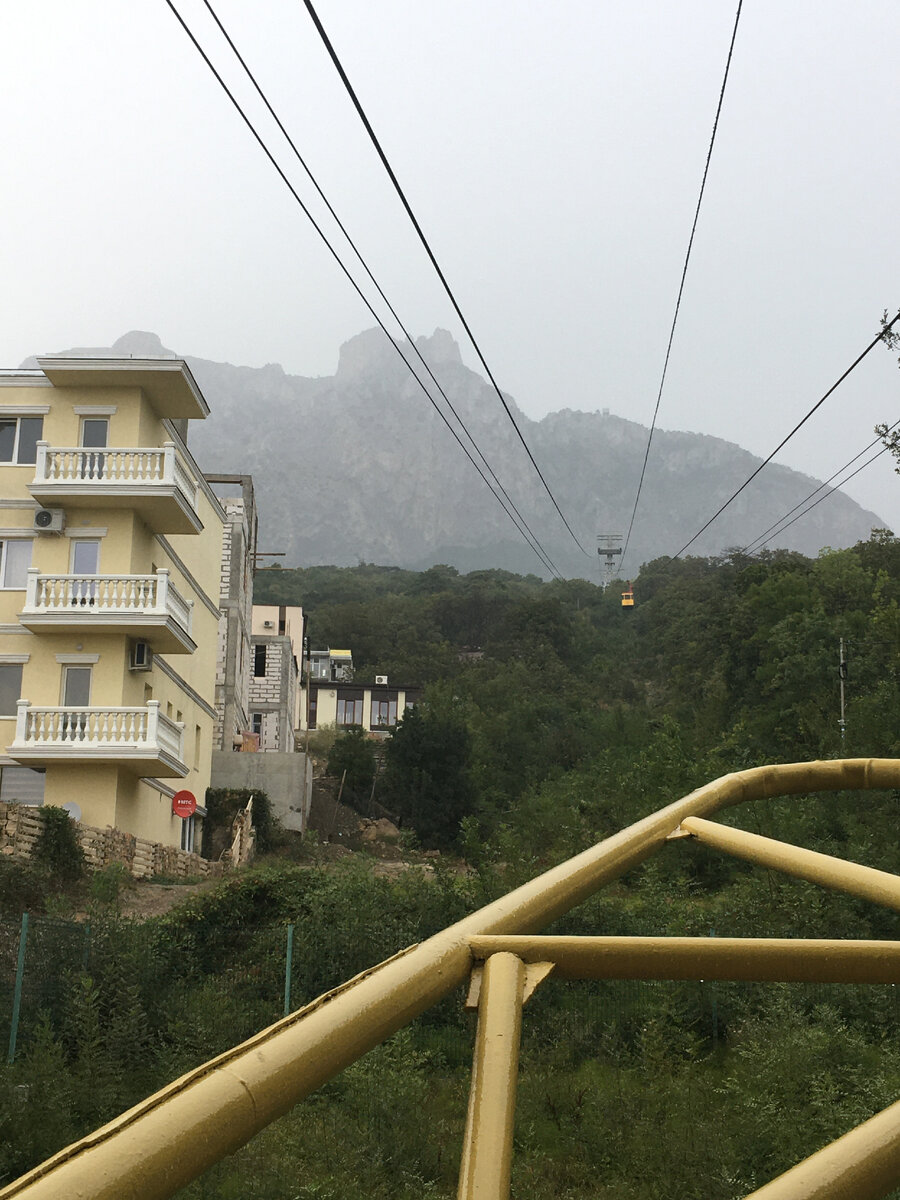 Вид с нижней станции канатной дороги на вершину горы Ай-Петри