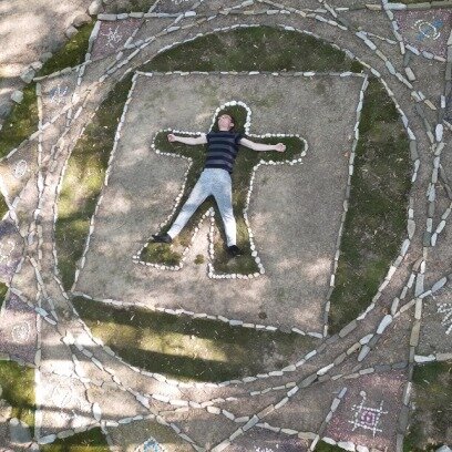 Мандала "Человек" на мысе Миллениум в ст. Шапсугская