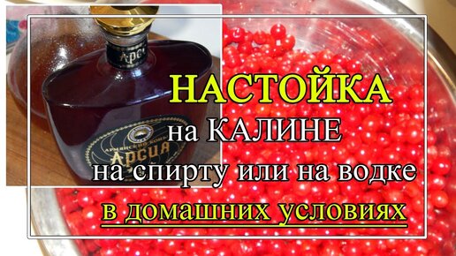 Настойка на калине в домашних условиях 🍹Простой рецепт👌