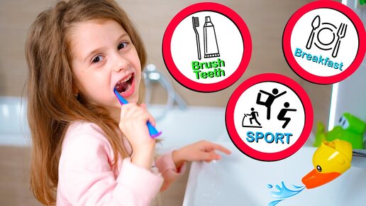 Tải video: Eva Shows Good Everyday Habits - Brush Your Teeth + more | Eva Bravo Play