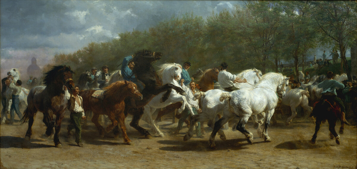 Роза Бонёр "Ярмарка лошадей". upload.wikimedia.org