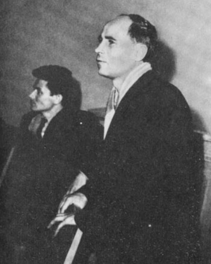 В редакции "Вологодского комсомольца". Рядом с Рубцовым Леонид Фролов, с осени 1965 года ставший главным редактором газеты
