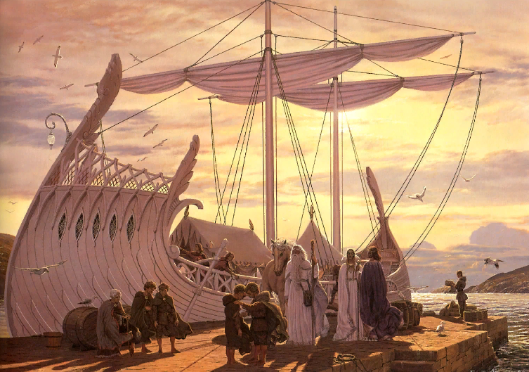 Иллюстрация Теда Несмита к роману "Властелин Колец"