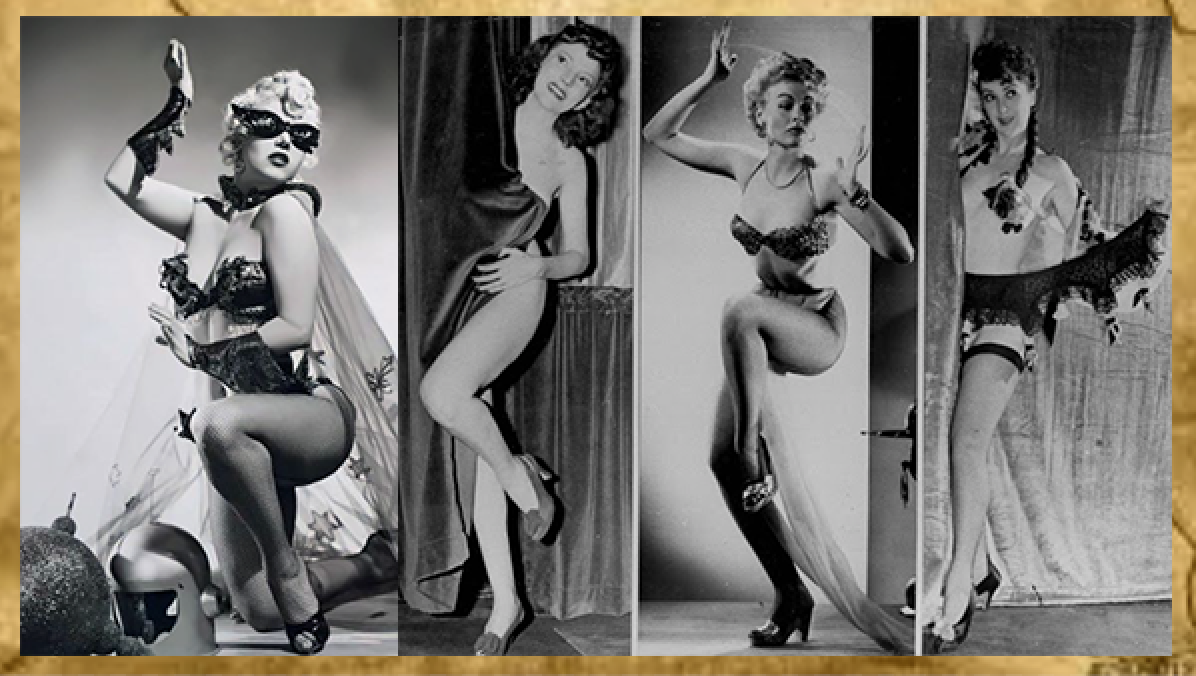 Бурлеск шоу "ревущих двадцатых". Коллаж автора.