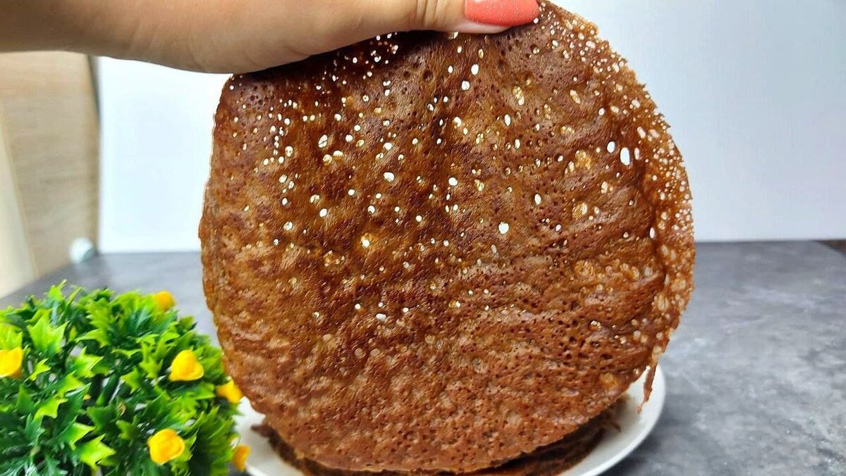 Блины воздушные с дырочками