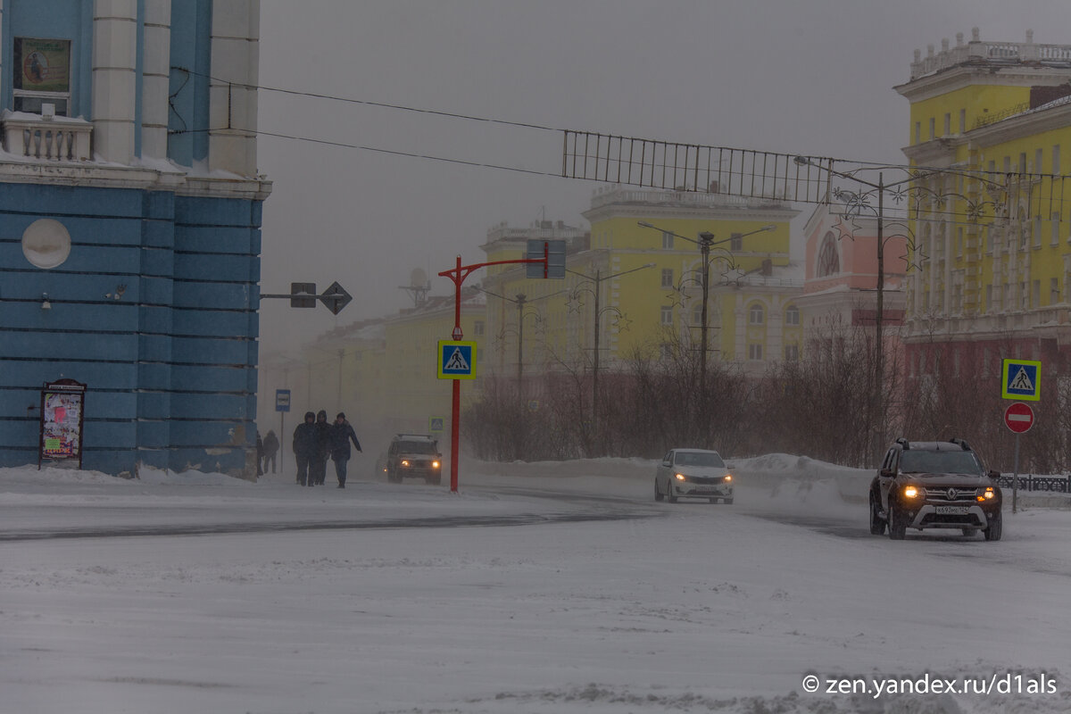 В заполярье где зимой температура