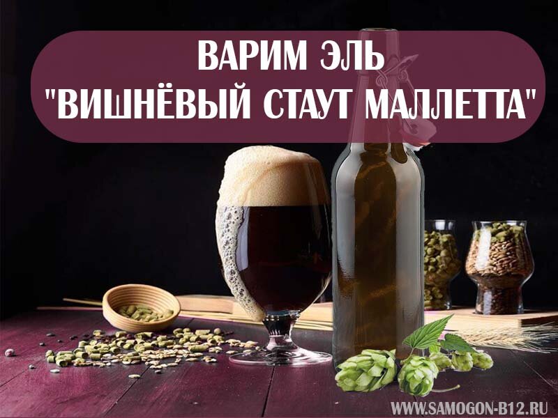 Варим эль Вишнёвый стаут Маллетта. ©
