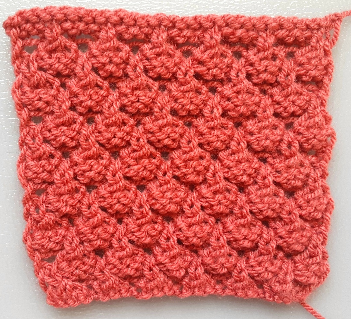 Лицевая сторона узора.