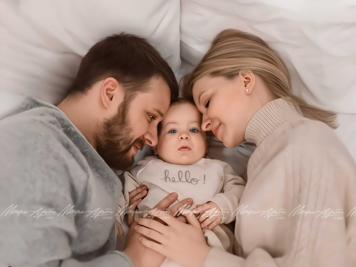 Портрет по фото - идеальный способ запечатлеть самое важные моменты вашей жизни)