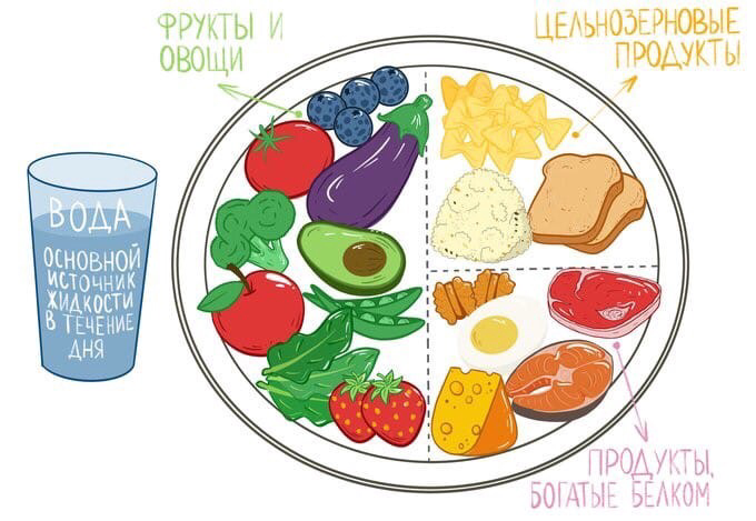 Тарелка здорового питания картинки для детей