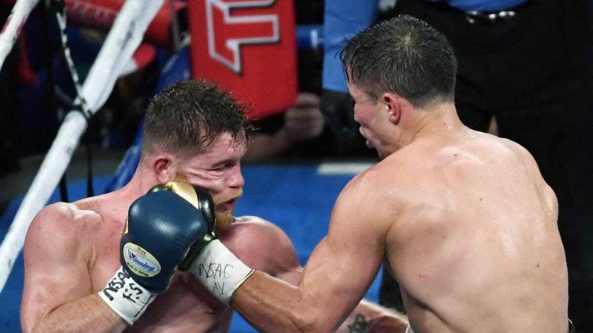    Геннадий Головкин и Сауль Альварес:Ethan Miller/Getty Images