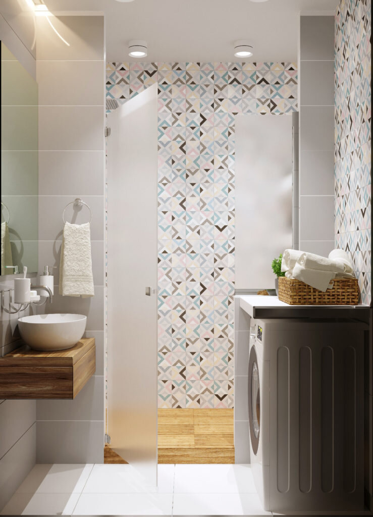 Сканди двушка с элементами классики. Уютный интерьер для семьи из двух человек