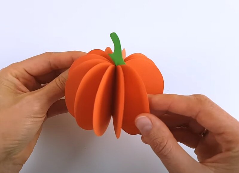 Оригами Тыква из бумаги | DIY Декор на Хэллоуин | Origami Paper Pumpkin | DIY Halloween