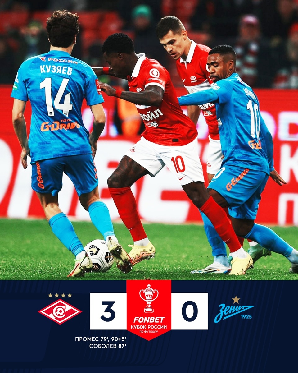 «Спартак» - «Зенит» 3:0
