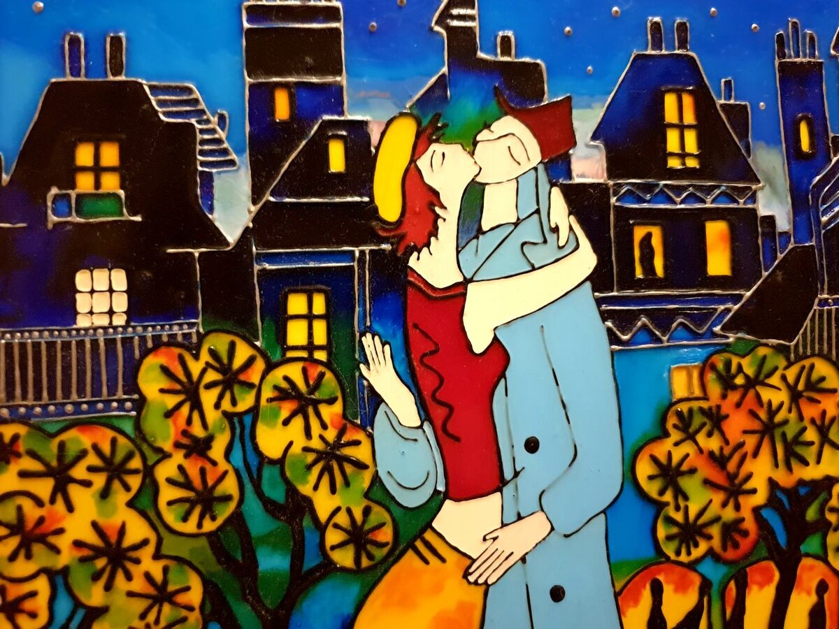 Роспись красками по стеклу