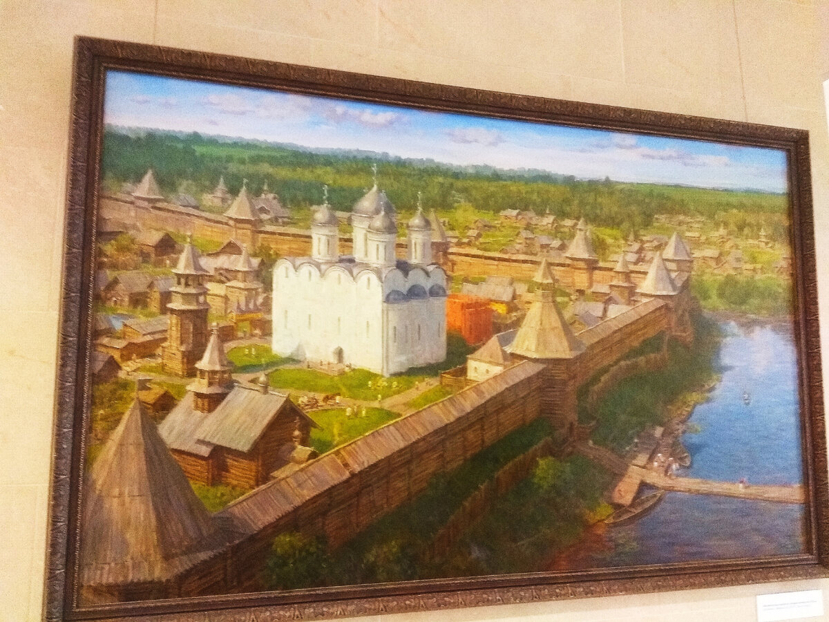 картина: Древняя Вологда. Деревянный Кремль/фото автора