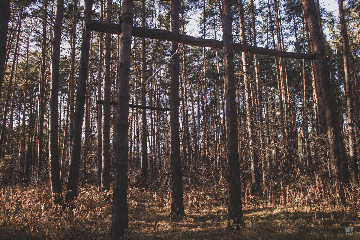 Подвес антенны, высота около 6 метров.