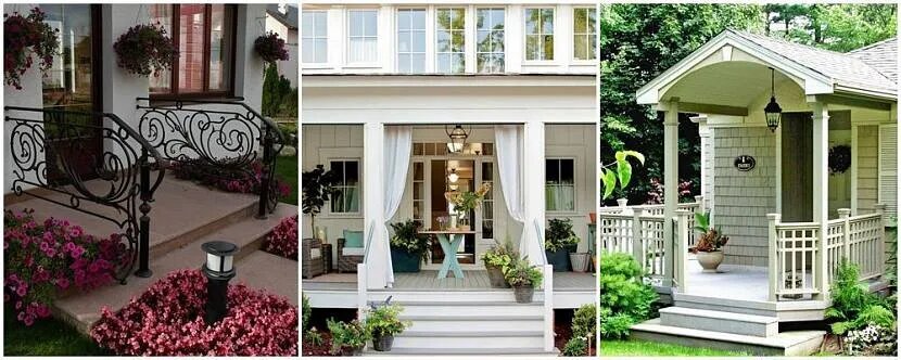 Варианты оформления крыльца