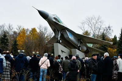    Памятник испытателям в Жуковском ©Telegram-канал Юрия Прохорова