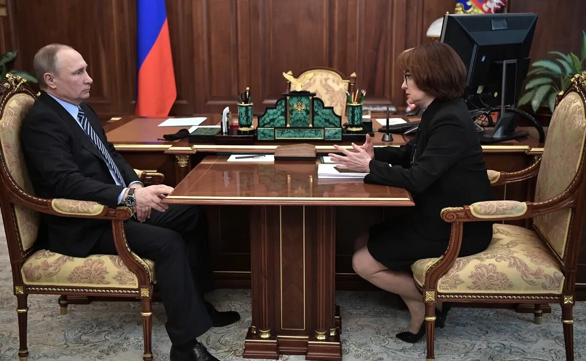 Эльвира Набиуллина и Владимир Путин. Фото: Wikimedia Commons