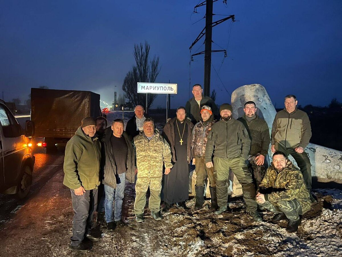 На въезде в Мариуполь 