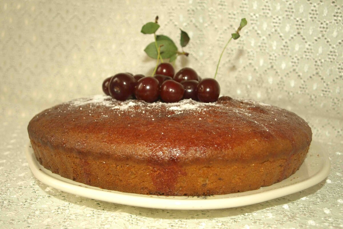    Пирог с вишневым сиропом