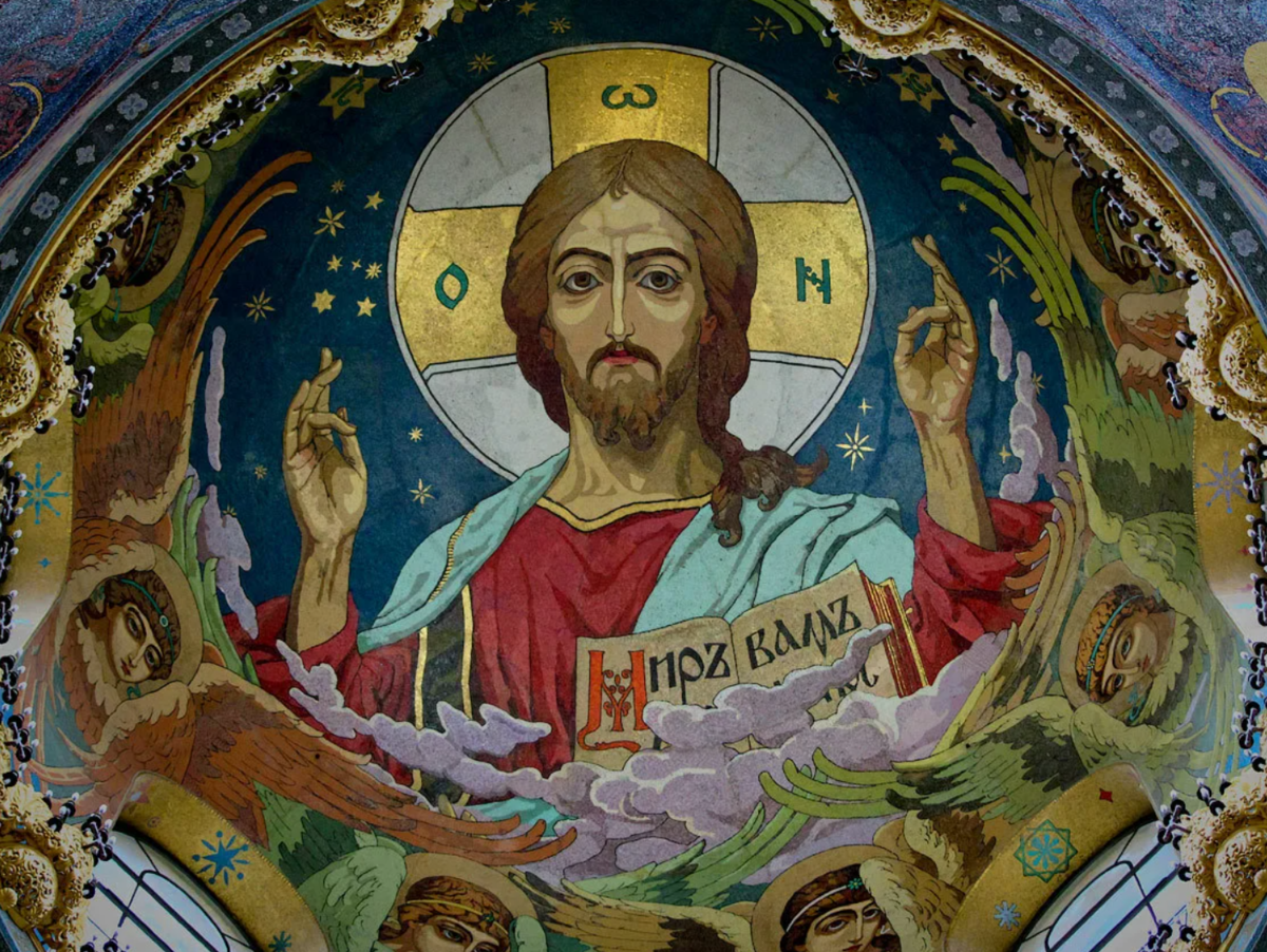 Евангелие дня 2023 год. Христос в куполе древнерусский стиль. Фреска Христа под куполом. Евангелие от марка (МК. 13, 14–23).. Иисус под куполом называется.