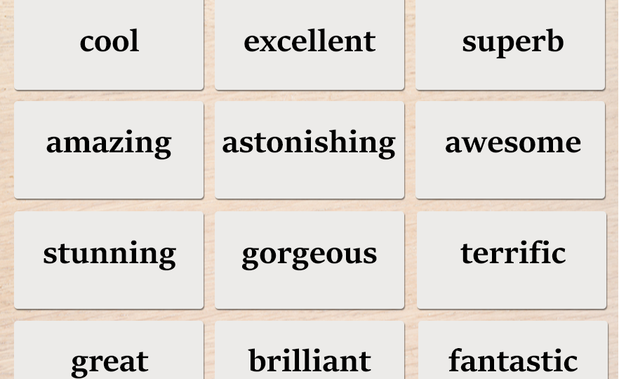 Amazing! Great! и все-все-все...