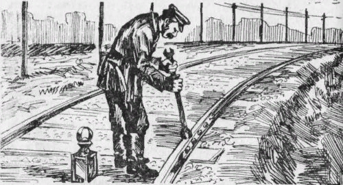 Путевой обходчик в царской России. Изображение из открытых источников.