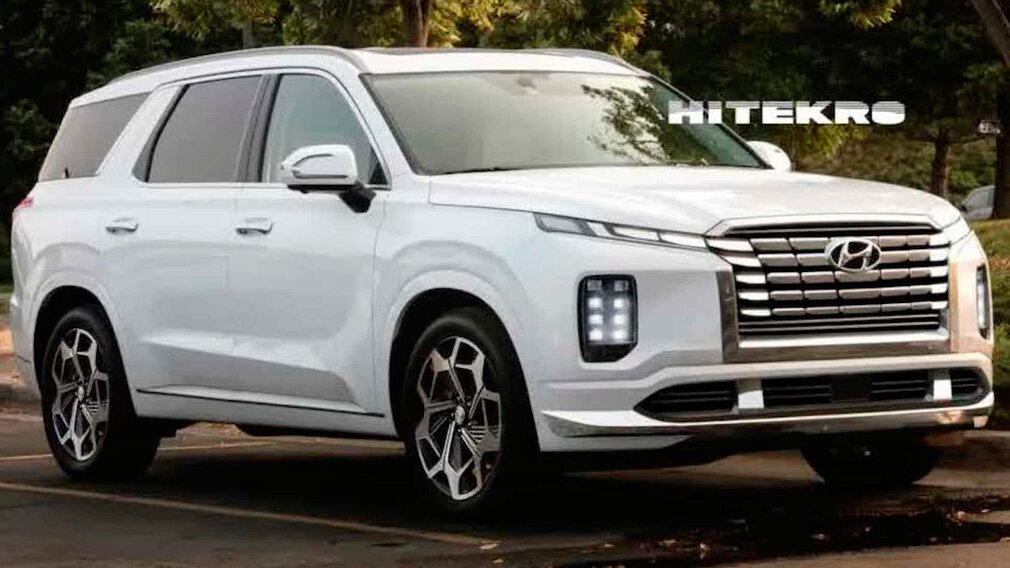 Рендерные изображения обновленного Hyundai Palisade