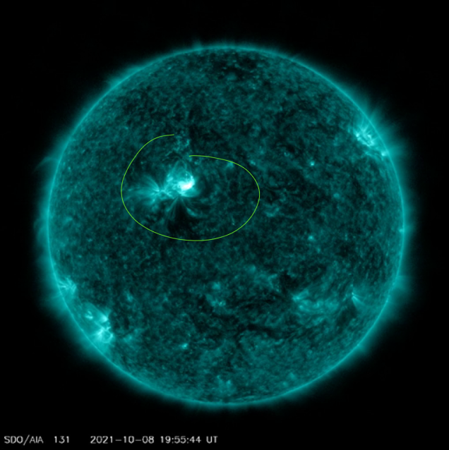Вспышка на Солнце, снимок с SDO