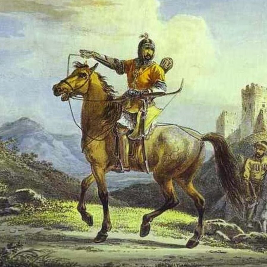 крымские татары 16 век всадник. гибель атамана ермака тимофеевича. смерть ермака и кучума. травля мурза. богатыри пересвет и ослябя.