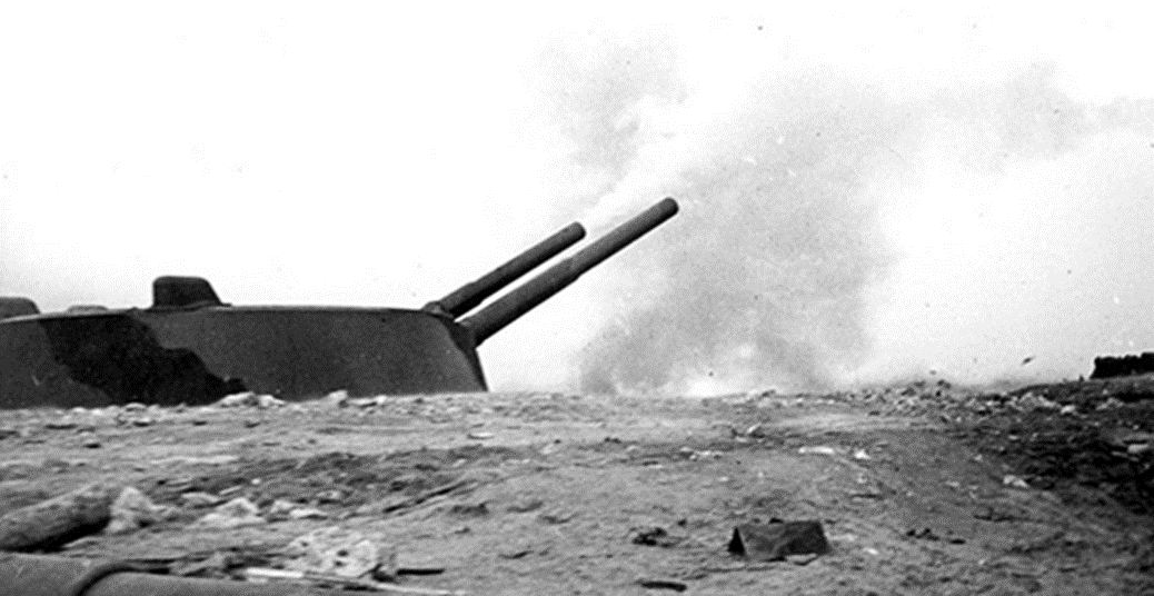 35 батарея ведёт огонь