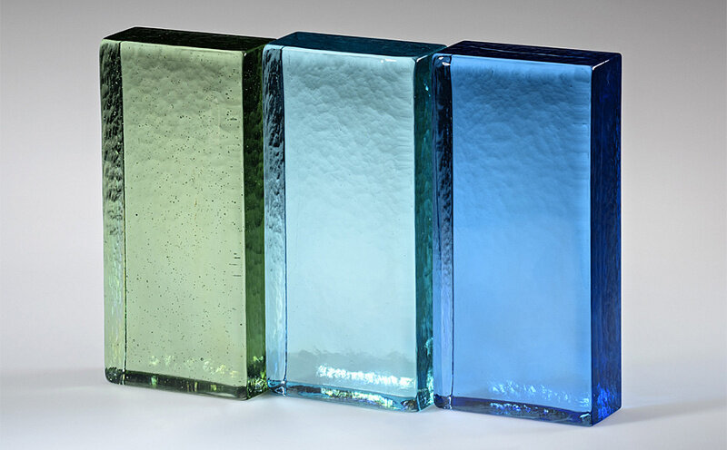 Стеклянный кирпич S.Anselmo Aquamarine