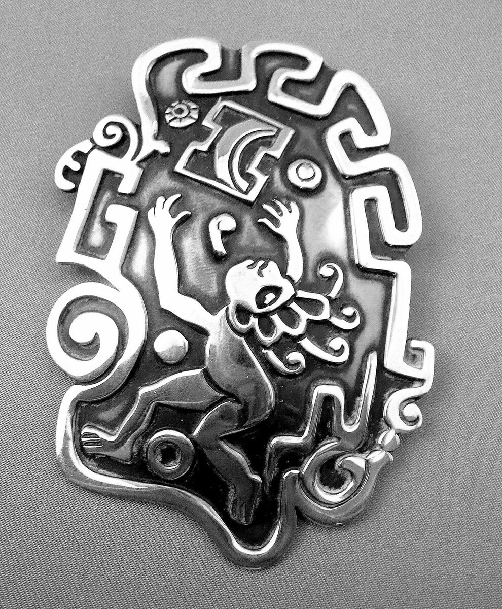 Брошь серебро 1940 годы