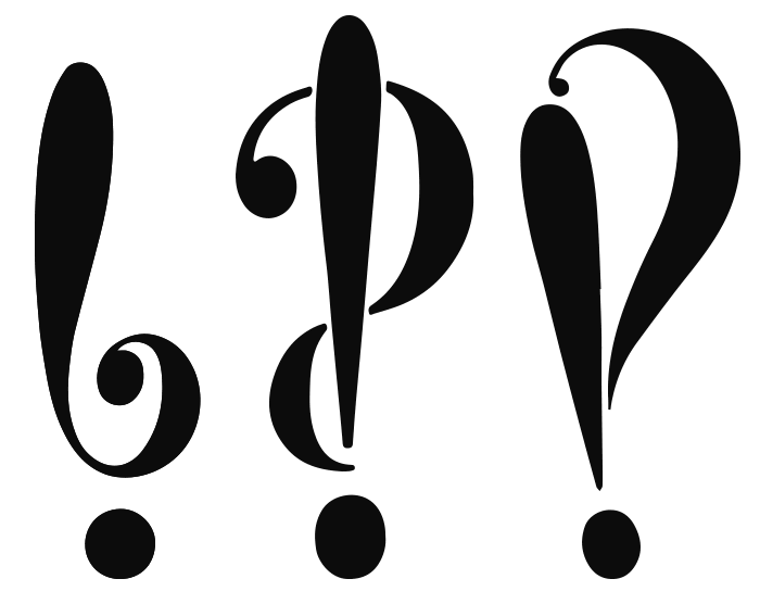 Знак интерробанг. Источник: typografie.info