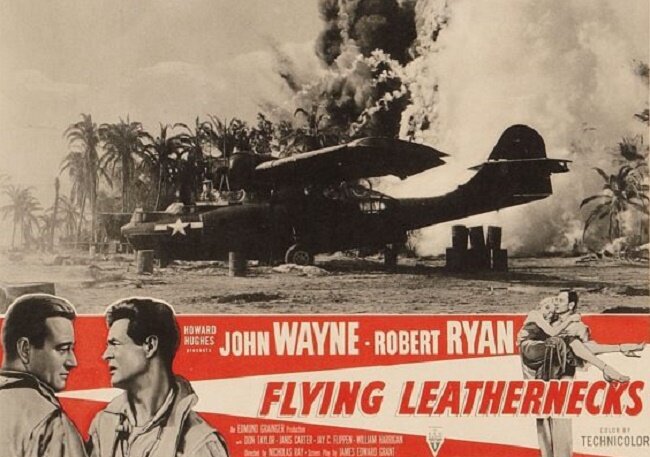 Афиша фильма Роберта Хьюза 1951 года "Flying Leathernecks". (Фото: RKO Radio Pictures / MOVIESTILLSDB)
