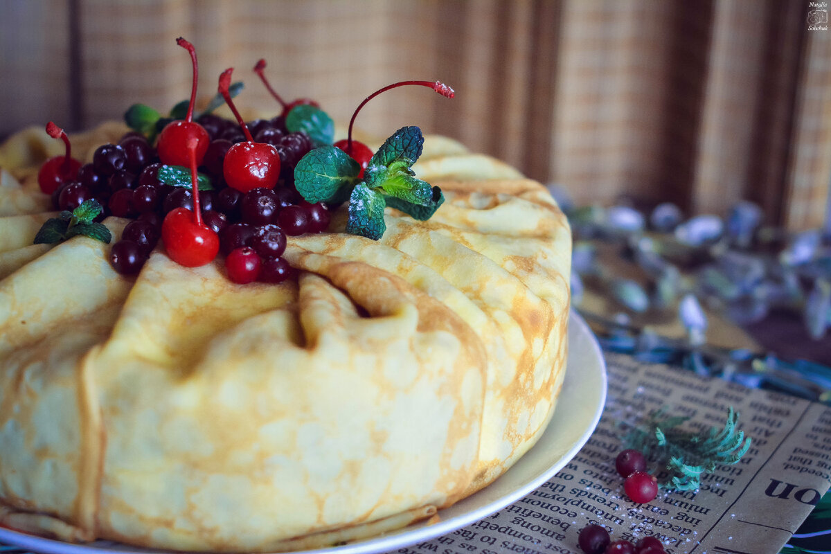 Блинный торт с удивительной начинкой: простой и вкусный рецепт на Масленицу  | МИР ДЕСЕРТОВ NS | Дзен