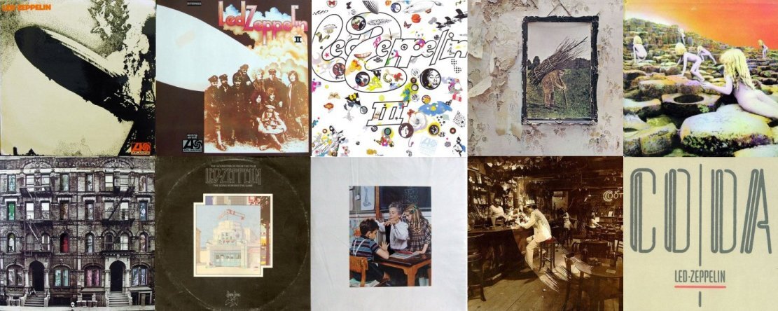 Все альбомы Led Zeppelin 70-х были "платиновыми", сюда же я включил и сборник "Coda", вышедший уже после распада группы