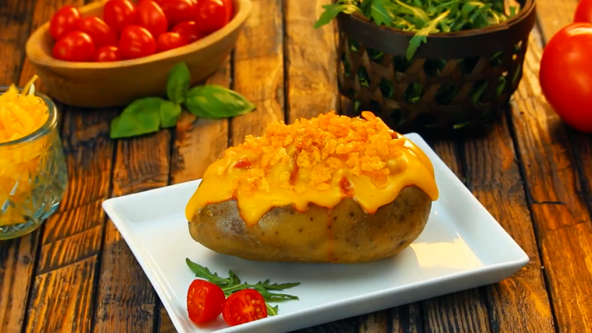 Запеченный фаршированный картофель в духовке Китайские блюда китайская еда китаец готовит китайские рецепты китайская кухня