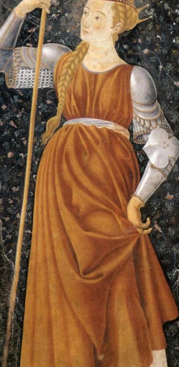Андреа дель Кастаньо портрет Томирис. Флоренция. Музей Уффици