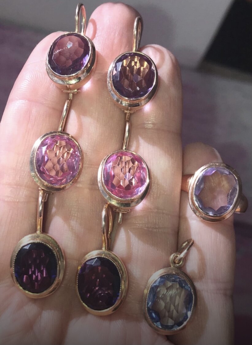 Коллекция золотых украшений «Соты»