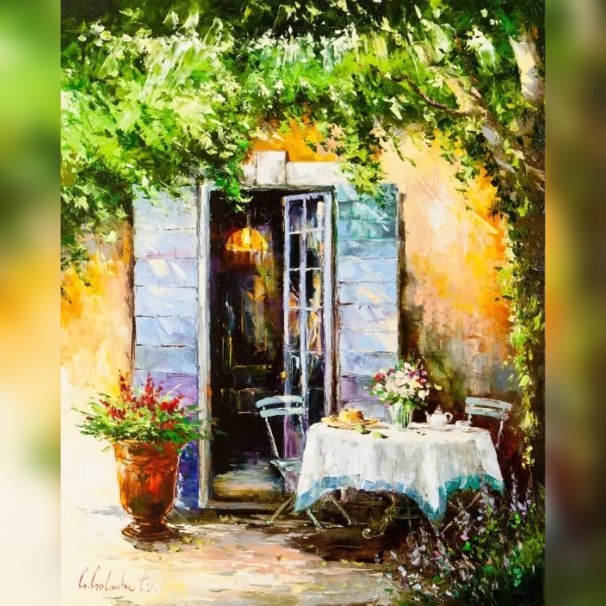 Автор картины- художник Глеб Голубецкий