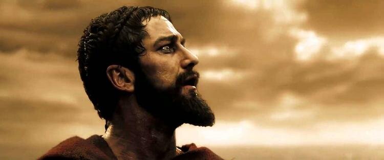 Царь Леонид из фильма "300 Спартанцев"